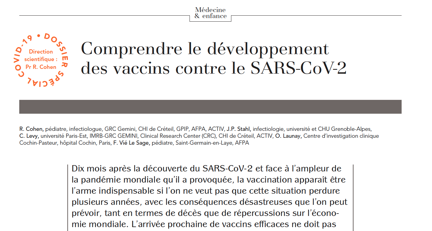 Comprendre le développement des vaccins contre le SARS-CoV-2