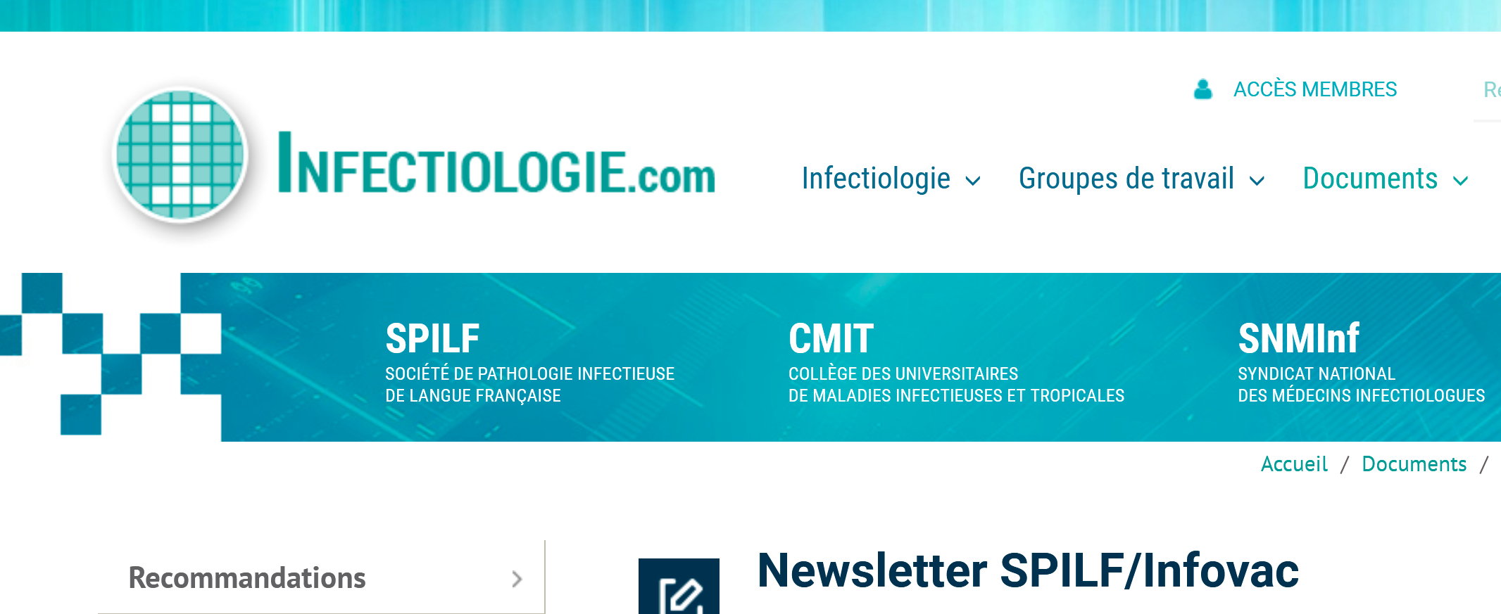 Newsletter Covid-19 SPILF/Infovac